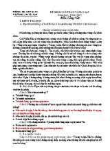 Đề và đáp án khảo sát đầu năm Tiếng việt lớp 5 - Năm học 2016-2017 - Trường Tiểu học Tả Van